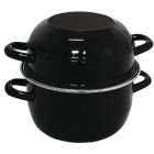 Olympia emaille mosselpan 1kg porties