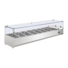 Polar G-serie opzetkoelvitrine 8x GN 1/4