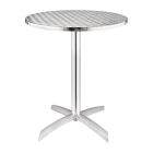Bolero ronde tafel met kantelbaar RVS blad 60cm