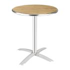 Bolero ronde tafel met kantelbaar essenhouten blad 60cm