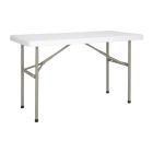 Bolero rechthoekige inklapbare tafel 122cm wit