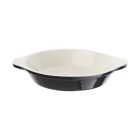 Vogue ronde gratineerschaal zwart 0,75L