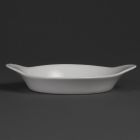 Olympia Whiteware ronde gratineerschalen met handvatten 19,2cm