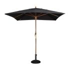 Bolero vierkante zwarte parasol 2,5 meter