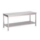 Gastro M RVS werktafel met onderblad 88x160x70cm