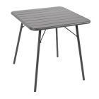 Bolero vierkante stalen tafel grijs 70cm