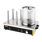 Buffalo hotdogwarmer met 4 warmhoudpennen