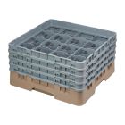 Cambro Camrack vaatwaskorf met 16 compartimenten max. glashoogte 21,5cm