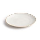 Olympia Canvas gewelfde borden wit 27cm