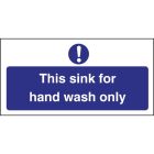Vogue 'Hand wash only' bord