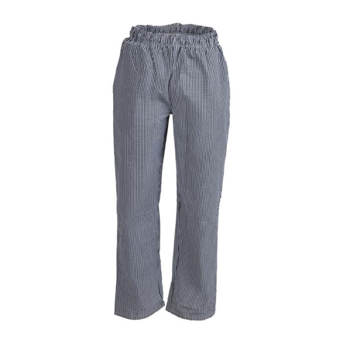 Whites Vegas unisex koksbroek zwart-wit geruit S