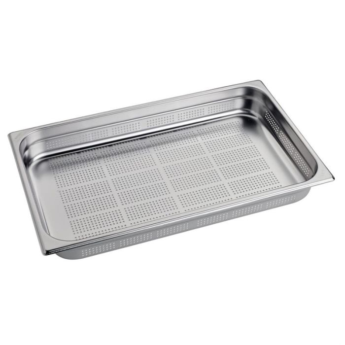 Gastro M geperforeerde RVS GN 1/1 bak 6,5cm diep