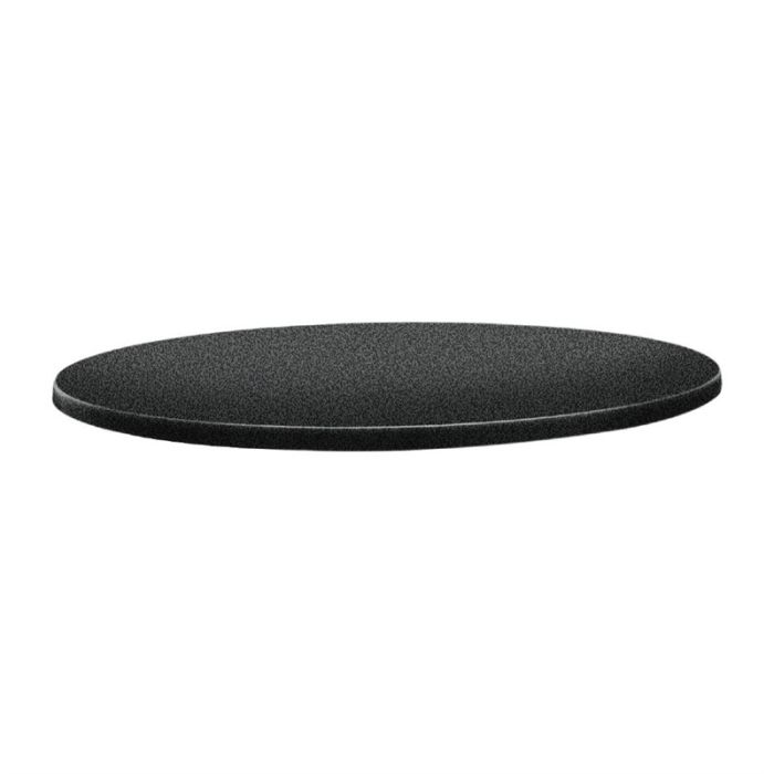 Topalit Classic Line rond tafelblad antraciet 70cm