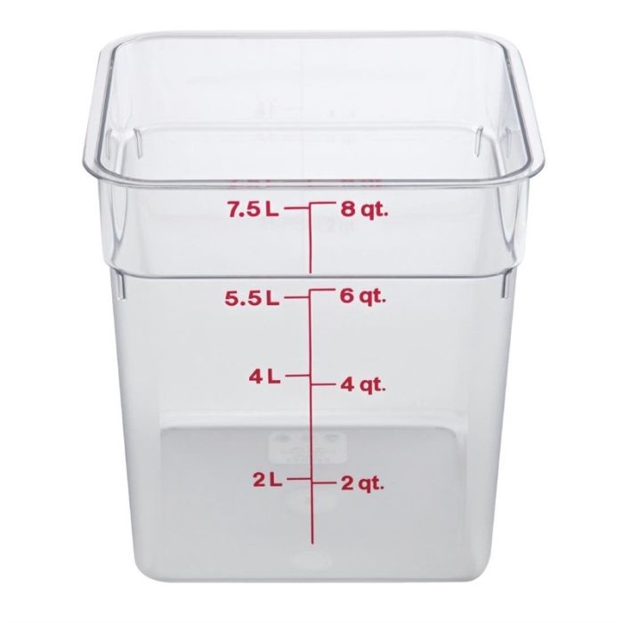 Cambro Camsquare vierkante polycarbonaat voedseldoos 7,6L
