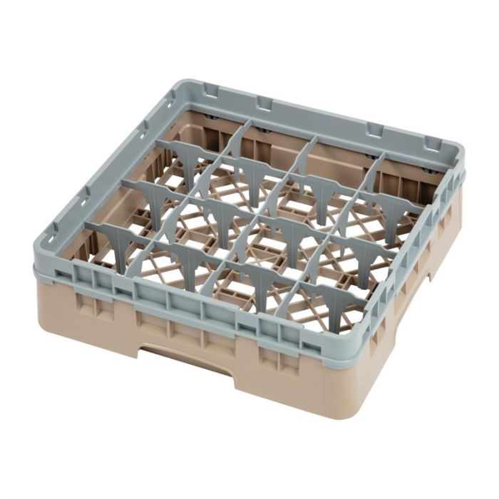 Cambro Camrack vaatwaskorf met 16 compartimenten max. glashoogte 9,2cm