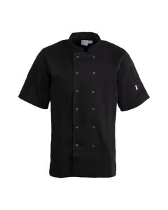 Whites Vegas unisex koksbuis korte mouw zwart S