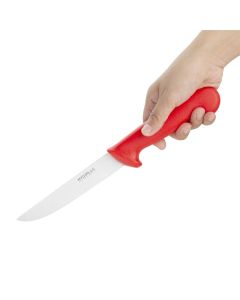 Hygiplas uitbeenmes 15,3cm rood