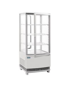 Polar C-serie koelvitrine met gebogen deuren 86L