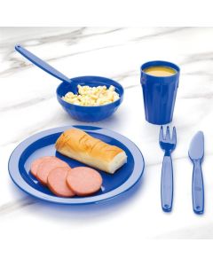 Olympia Kristallon polycarbonaat borden 23cm blauw