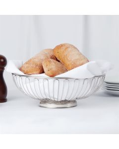 Olympia open brood- en fruitschaal RVS 25,5cm