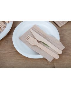 Fiesta Compostable biologisch afbreekbare houten vorken 15,5cm (100 stuks)