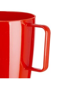 Olympia Kristallon polycarbonaat bekers met oor rood