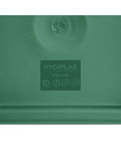 Hygiplas vierkant deksel groen groot