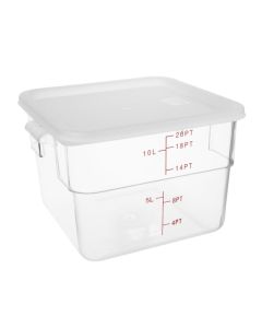 Hygiplas vierkant deksel wit groot