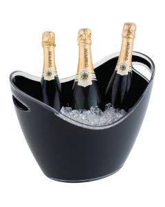 APS acryl champagne bowl groot zwart