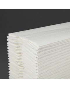 Jantex C-gevouwen handdoeken 2-laags wit