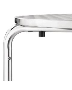 Bolero ronde RVS bistrotafel 70cm