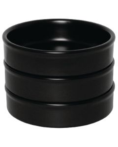 Olympia stapelbaar schaaltje mat zwart 13,4x3cm