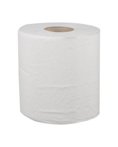 Jantex centrefeed 2-laags handdoekrollen wit 120m (6 stuks)