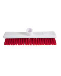 Jantex zachte hygiënische bezem 30cm rood