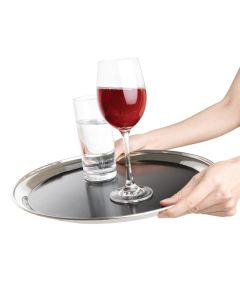 Olympia RVS antislip dienblad rond 30,5cm