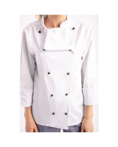 Whites Chicago unisex koksbuis lange mouw wit XL