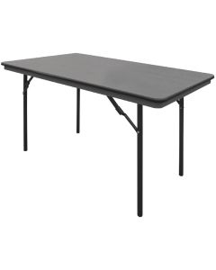 Bolero ABS rechthoekige klaptafel grijs 122cm