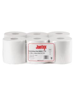 Jantex centrefeed handdoekrollen wit