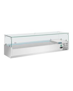 Polar G-serie opzetkoelvitrine 5x GN 1/3 en 1x GN 1/2