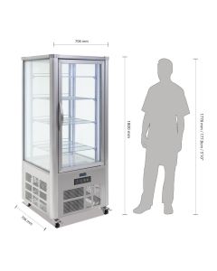 Polar G-serie gebaksvitrine 400L