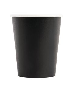 Fiesta Recyclable koffiebekers enkelwandig zwart 23cl