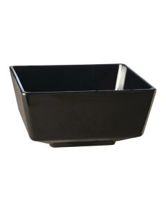 APS Float vierkante melamine kom zwart 9x9cm