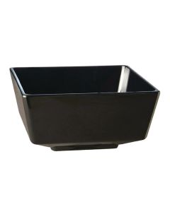 APS Float vierkante melamine kom zwart 12,5x12,5cm