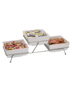 APS Float vierkante melamine kom wit 19x19cm