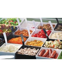 APS Float vierkante melamine kom zwart 25x25cm