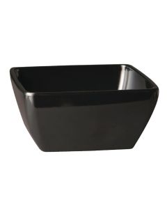 APS Pure vierkante melamine kom zwart 9x9cm