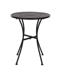 Bolero ronde stalen bistrotafel zwart 60cm