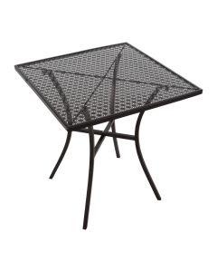Bolero vierkante stalen bistro tafel zwart 70cm