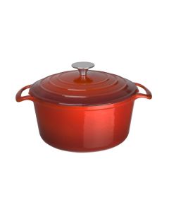 Vogue ronde inductie braadpan rood 4L