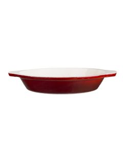 Vogue ronde gietijzeren gratineerschaal rood 0,4L